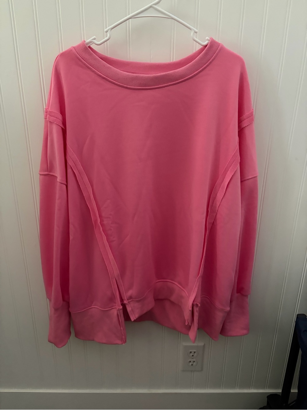 Pink Women's Relaxed  Oversized Sweatshirt